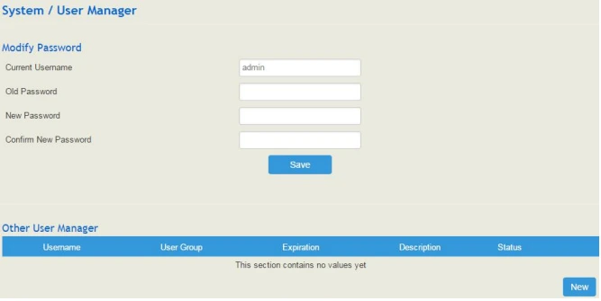 Sửa đổi tên người dùng, mật khẩu