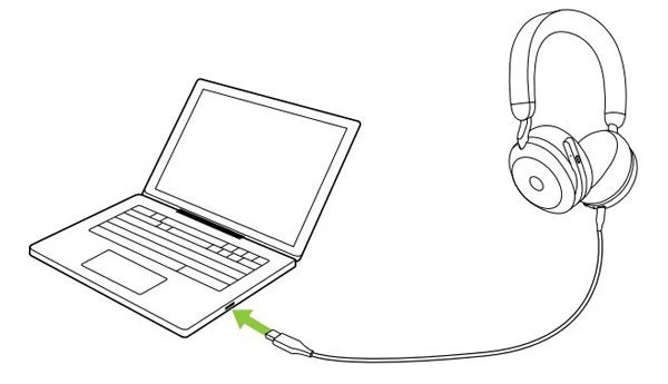 Hướng dẫn cách sạc tai nghe Jabra Evolve2 75 