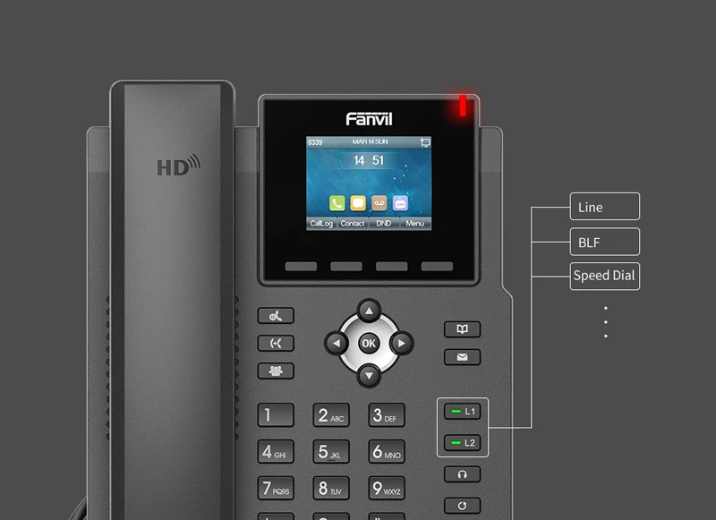 Khả năng mở rộng cao với phím DSS