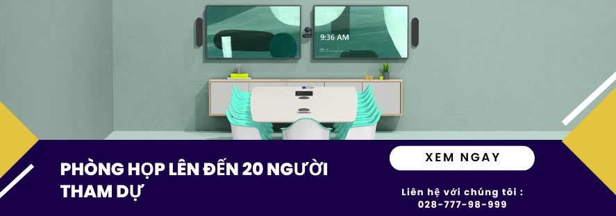 Giải pháp Logitech cho phòng 20 người hỗ trợ MS Team