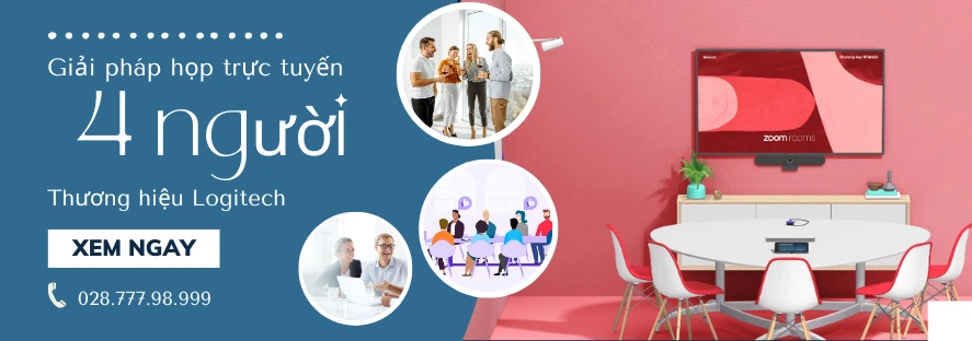 Giải pháp họp trực tuyến 4 người cùng Logitech