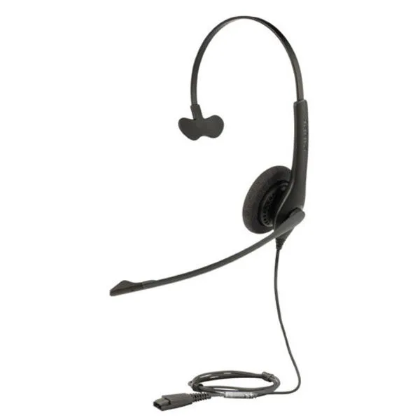 Hình ảnh tai nghe Jabra Biz 1100 QD Mono, thiết kế 1 bên tai với micro chống ồn.