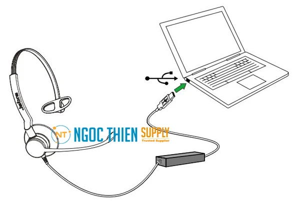 Các kiểu máy duo hoặc mono có kết nối USB chỉ cần cắm vào cổng USB trên PC của bạn