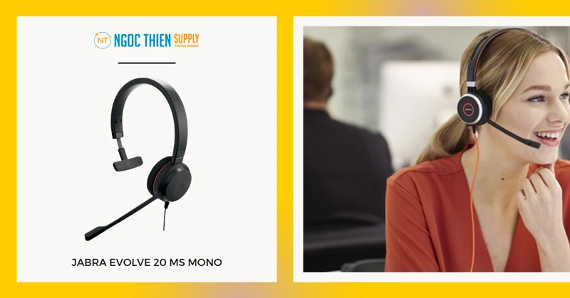 Tai nghe Jabra Evolve 20 MS Mono