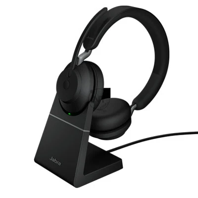 Jabra Evolve2 65 USB-A MS Stereo, Đế sạc, Màu đen