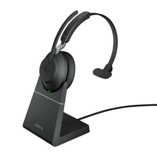 Tai nghe Jabra Evolve2 65 USB-A UC Mono with Charging Stand - Black | SKU: 26599-889-989