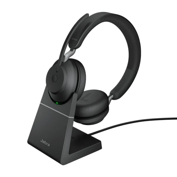 Tai nghe Jabra Evolve2 65 USB-A UC Stereo with Charging Stand - Black | SKU: 26599-989-989