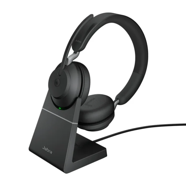 Tai nghe Jabra Evolve2 65 USB-C MS Stereo with Charging stand - Black | SKU: 26599-999-889