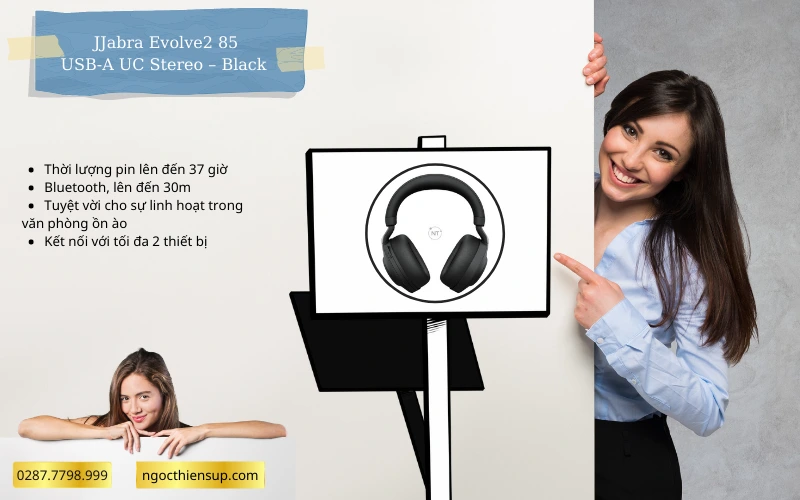 Jabra Evolve2 85 – USB-A MS Teams Stereo