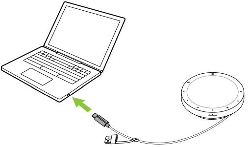 Cách kết nối loa hội nghị Jabra Speak2 55