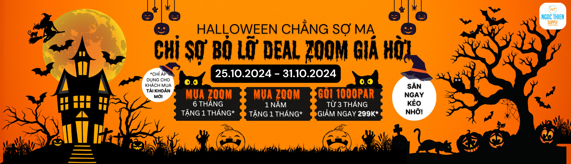 Khuyến mãi Zoom Halloween