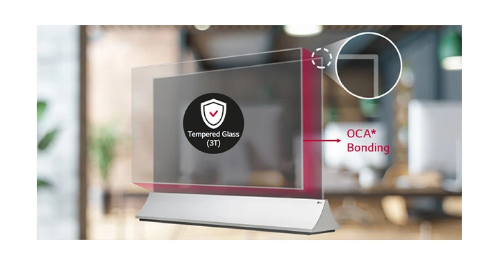 Lớp kính cường lực bảo vệ