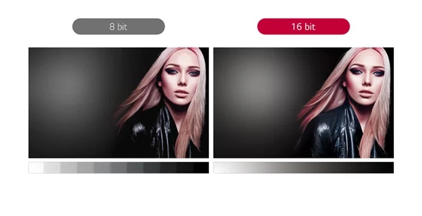 Thể hiện chi tiết độ sâu của màu sắc