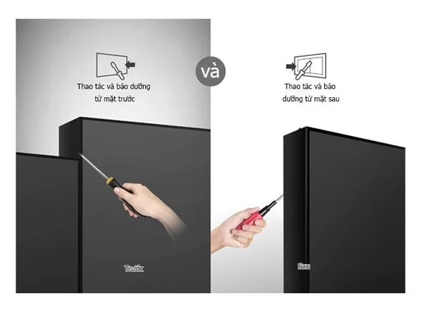 Thao tác từ cả mặt trước và mặt sau