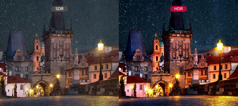 Thể hiện màu sắc sống động với hỗ trợ HDR