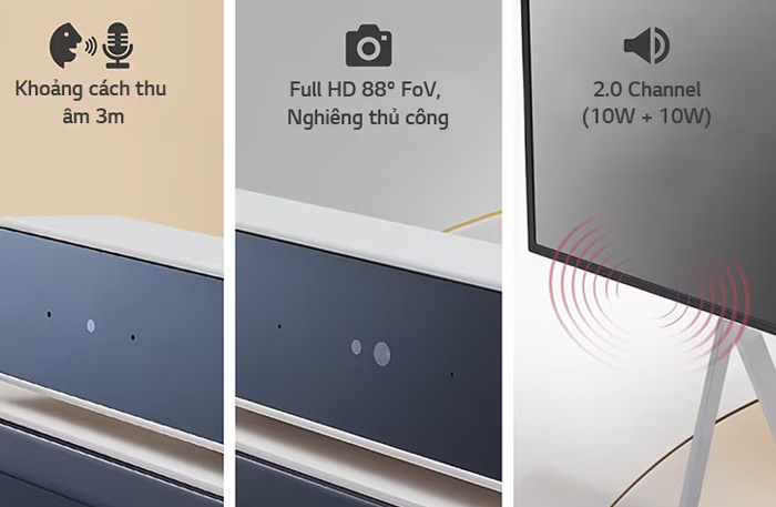 Các đặc điểm nổi bật của màn hình LG One Quick Flex 43HT3WJ