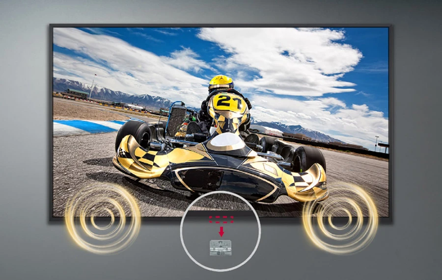 Logo có thể tháo rời và loa tích hợp