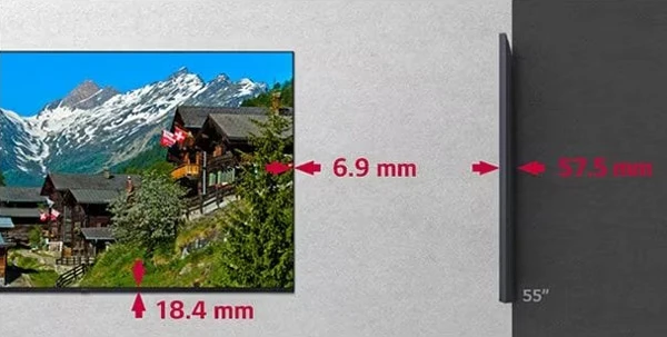 Thiết kế mỏng tinh xảo