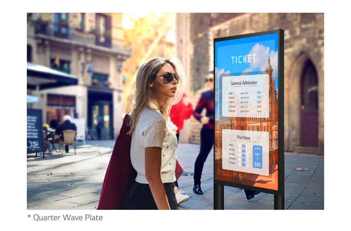 Có thể nhìn thấy với kính râm phân cực