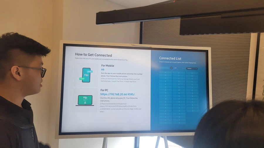 Màn hình tương tác Samsung Flip 55" LH55WMBWBGCXXV