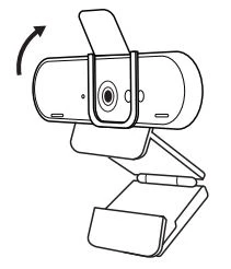 Điều chỉnh thủ công màn trập riêng tư để mở hoặc đóng theo ý muốn.