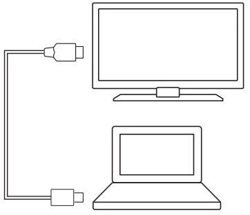 Kết nối TV với máy tính.