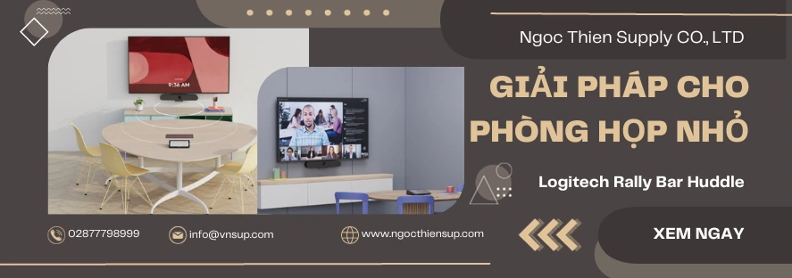 Logitech Rally Bar Huddle giải pháp cho phòng họp nhỏ
