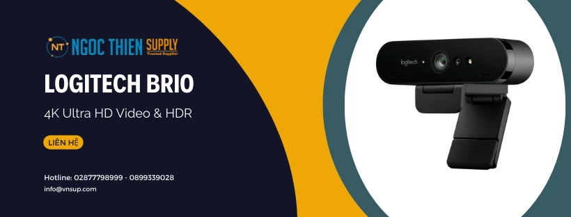 Webcam BRIO của Logitech với 4K Ultra HD Video & HDR