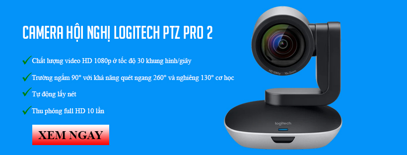 Camera hội nghị Logitech PTZ Pro 2 dành cho phòng họp lớn