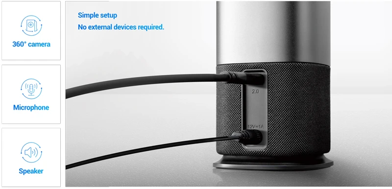 Với camera hội nghị Maxhub UC M40 tất cả nằm trong lòng bàn tay bạn