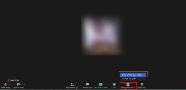 Cách vào Breakout room (Phòng theo nhóm)