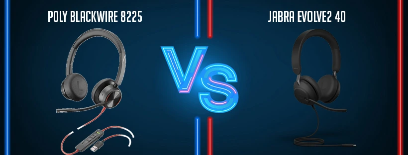 So sánh tai nghe Poly 8225 vs Jabra Evolve2 40 chi tiết