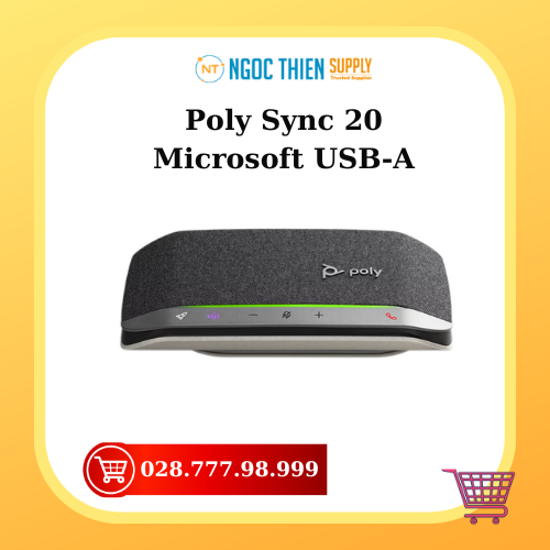 Loa họp trực tuyến Poly Sync 20 Microsoft USB-A