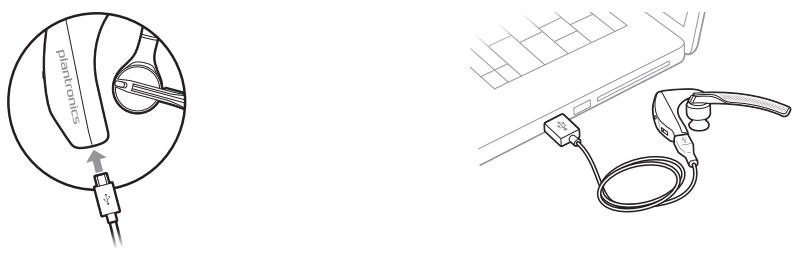 Cách sạc tai nghe Poly Voyager 5200 UC