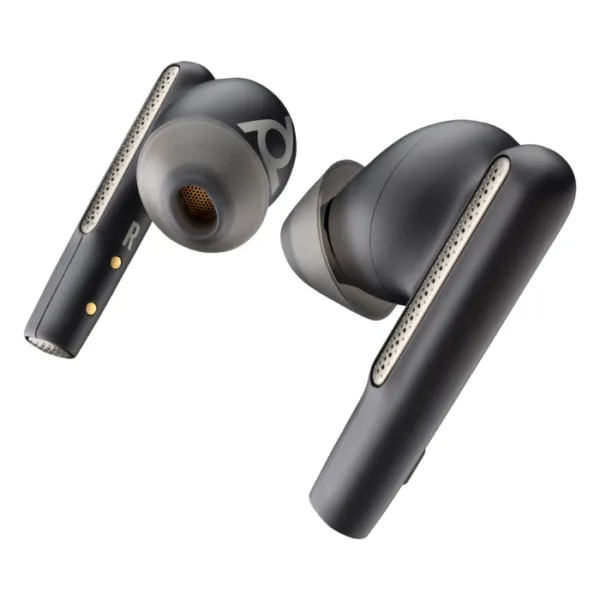 Ảnh sản phẩm tai nghe Poly Voyager Free 60+ UC Carbon Black Earbuds +BT700 USB-C Adapter