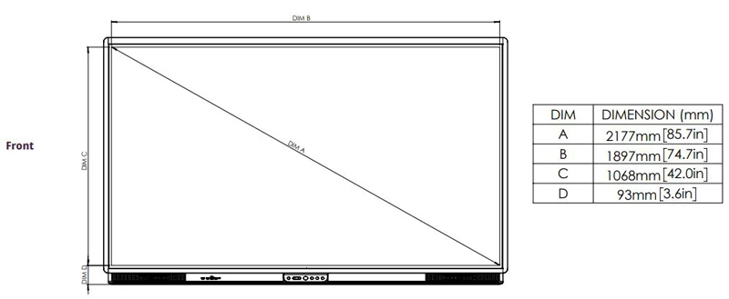 Màn hình tương tác Promethean ActivPanel 9 86 inch