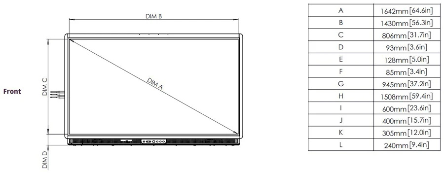 Màn hình tương tác Promethean ActivPanel 9 Premium 65"