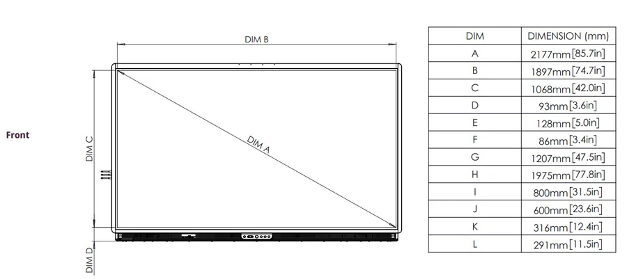 Màn hình tương tác Promethean ActivPanel 9 Premium 86"