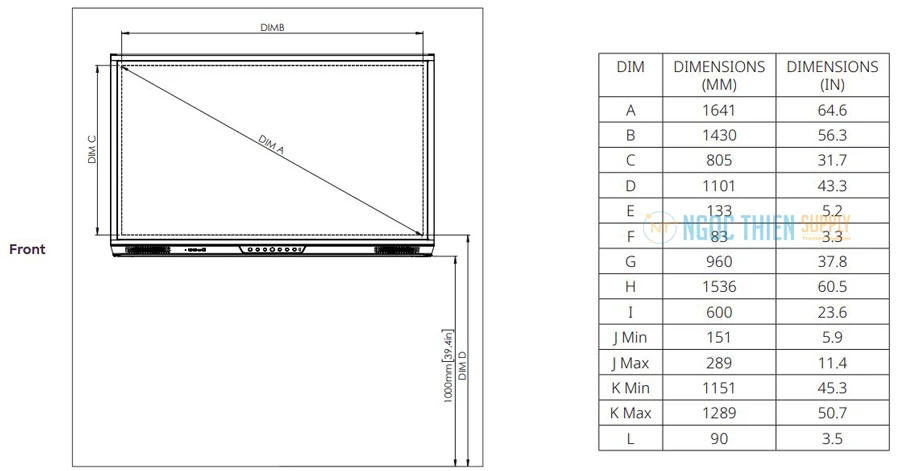 Màn hình tương tác Promethean ActivPanel Cobalt 65