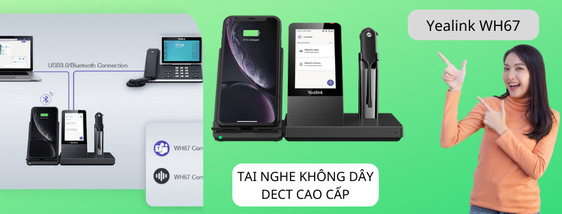 Review Yealink WH67: Tai nghe không dây DECT cao cấp