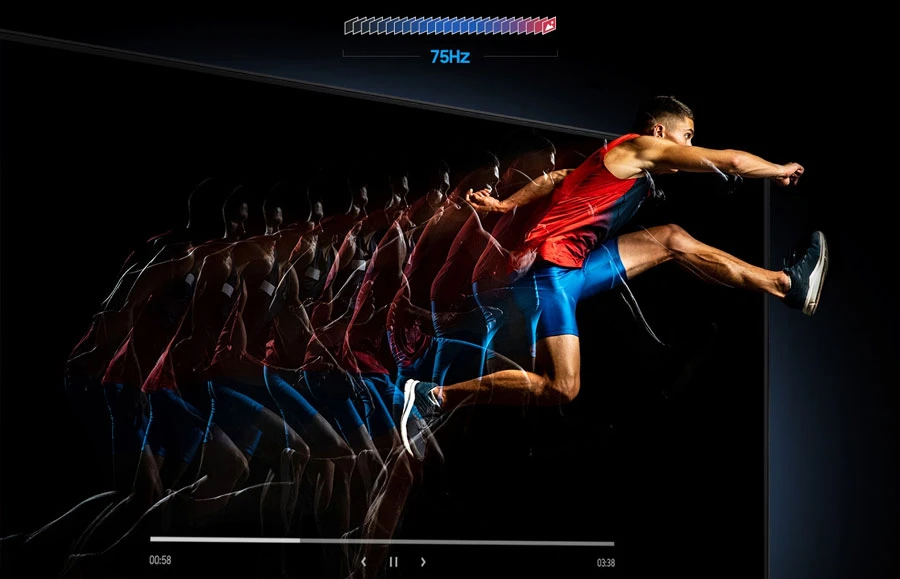 Tần số quét 75Hz - Cải thiện độ mượt, trọn nhịp cuộc vui