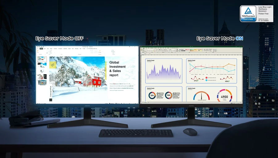 Chế độ Eye Saver & Flicker Free