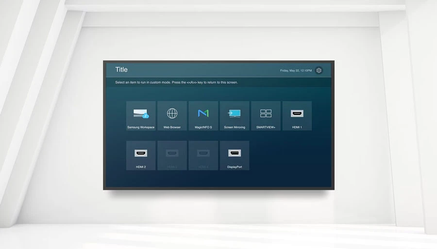 Trang chủ tùy chỉnh - Duy trì cài đặt phòng họp mà không có những thay đổi ngoài ý muốn