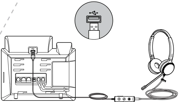 Kết nối với PC / điện thoại IP Yealink (với YHC20)