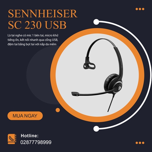 Tai nghe Sennheiser SC 230 usb