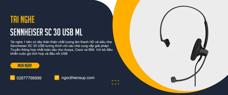 Tai nghe Sennheiser SC 30 USB ML