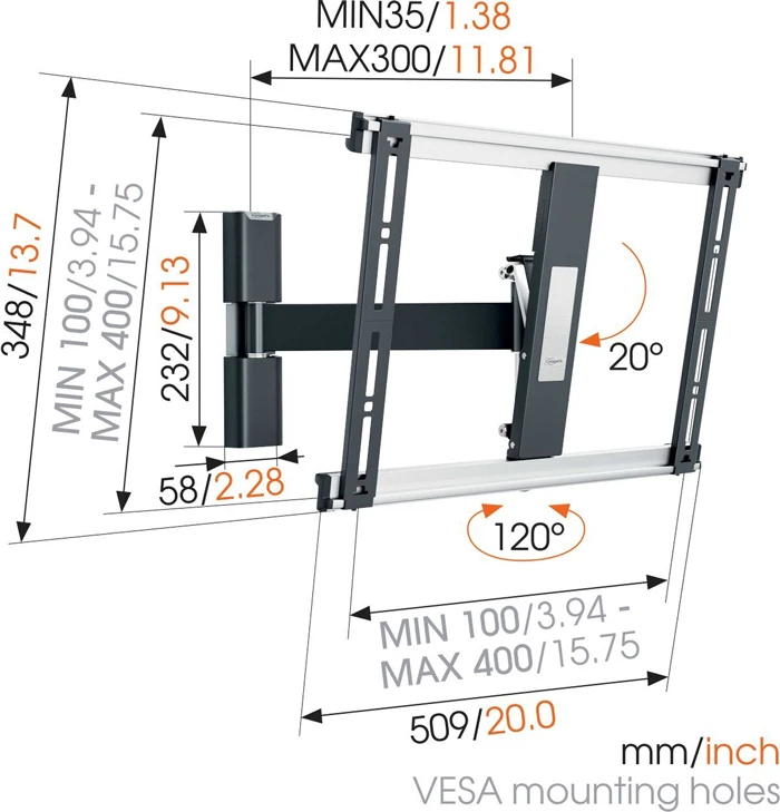 THIN 425 ExtraThin Full-Motion TV Wall Mount