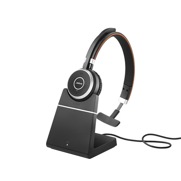 Tai nghe Jabra Evolve 65 SE - MS Mono with Charging Stand | 6593-833-399