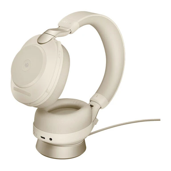 Tai nghe Jabra Evolve2 85 - USB-A MS Teams Stereo with Charging Stand - Beige | 28599-999-988