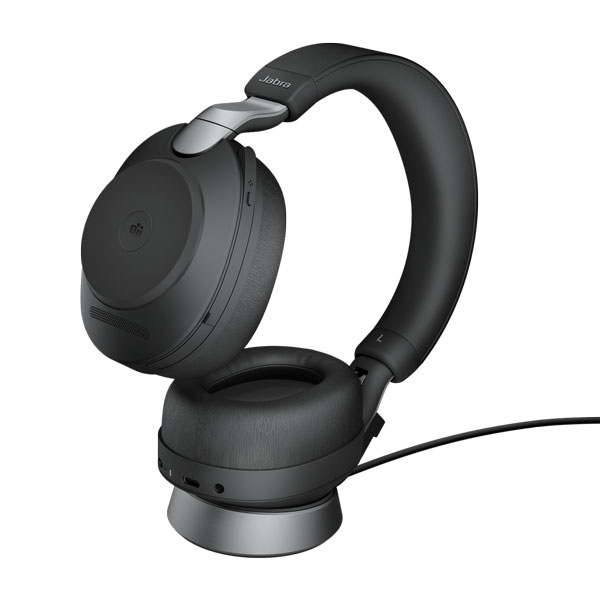 Tai nghe Jabra Evolve2 85 - USB-A MS Teams Stereo with Charging Stand - Black | 28599-999-989